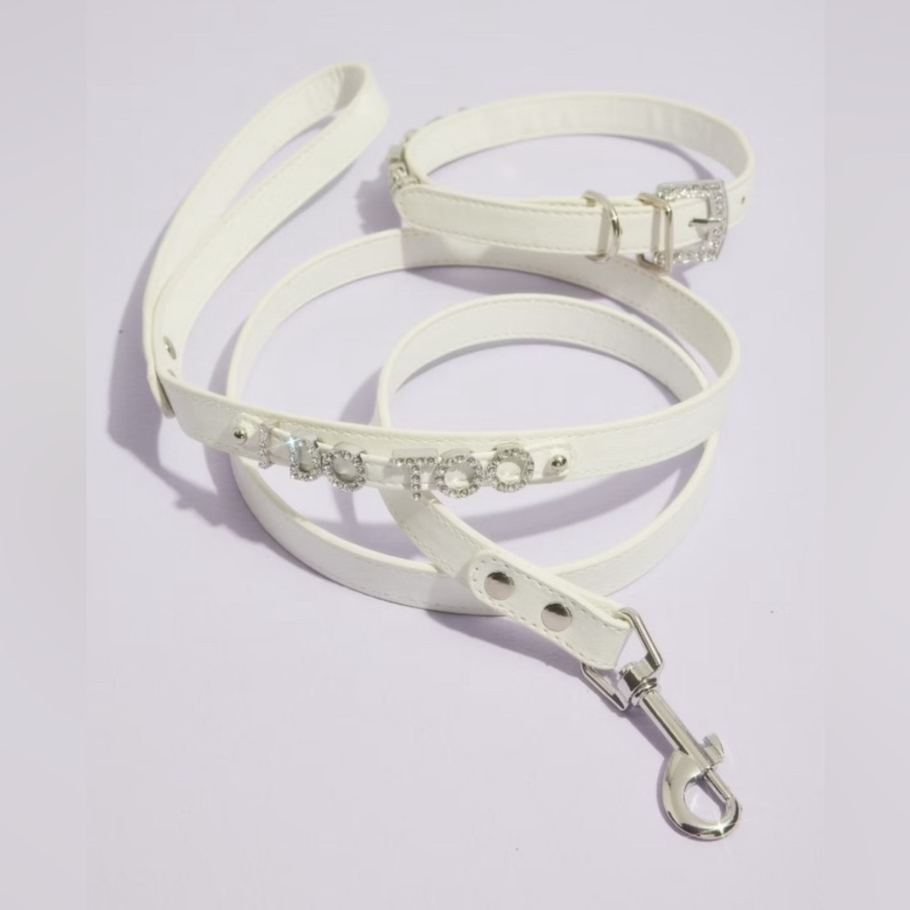 David’s Bridal I Do Too Dog Collar and Leash Set